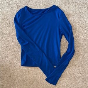 Blue Long Sleeve Women's Top